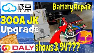 I roasted a Daly BMS and replaced it with a 300A JK. Repair of the Muller 12V/200Ah Batterie.